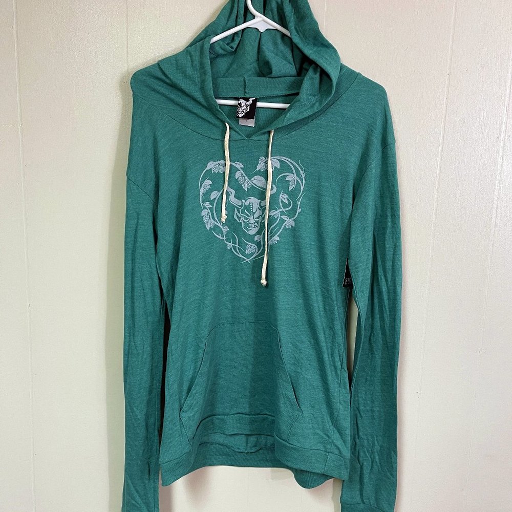 Stone Brewing LADIES Light Fleece Hoodie --NWT